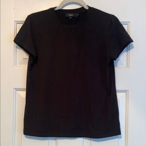 Black Crew Neck T-Shirt by Theory